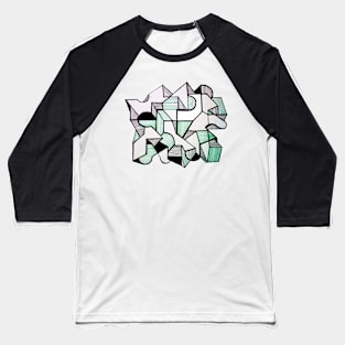Geometric abstract city modern Baseball T-Shirt